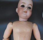 antique doll purple am 390 face